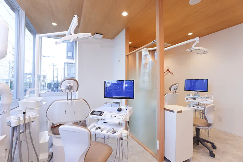 メンテナンスと一般歯科のスペース分離