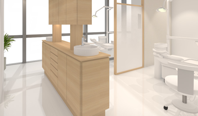 メンテナンス・一般歯科スペースを分離