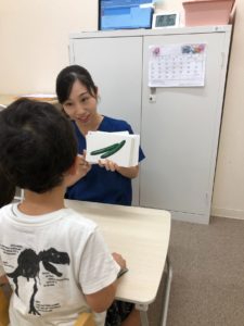 言語訓練の様子